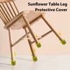Chair Leg Floor Protectors | 4X Sunflower Crochet Chair Leg