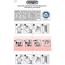 Hot Water Bottle with Classic Fleece Cover 2.0 Litres (Blue)