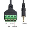 Poyiccot 3.5mm Speaker Wire Adapter, 3.5mm (1/8") 4 Pole Stereo