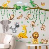 Wall Sticker Jungle Animals Tree Vines Wall Sticker Children's Room