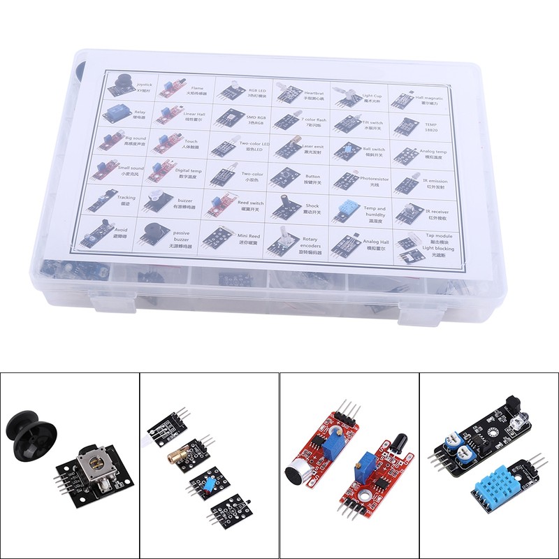 Ultimate 37 in 1 Sensor Modules Kit for MCU Education