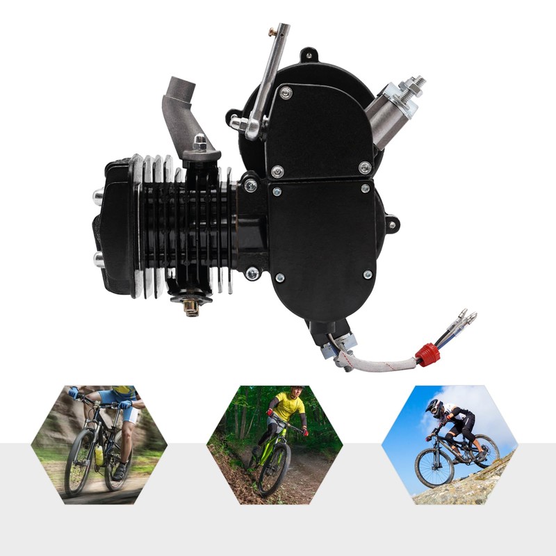 KONKENIE 80CC 2-Stroke Petrol Gas Motor Engine Bike Single Cylinder