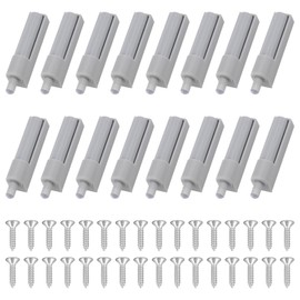 TNSLAND Pack of 16 Soft Close Door Damper Pressure Door Opener, Cupboard Door Damper with 32 Screws, Soft Close Retrofitting, Door Damper Cabinet for Cupboard Door in Offices, Kitchens, etc
