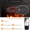 ARLIME 18” Electric Fireplace Insert, Small Recessed Firebox Heater w/Realistic