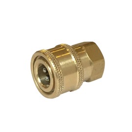 HOTEISON One-Touch Coupler High Pressure Washer Cleaning Gun High Pressure Hose Connection Universal Socket Adapter 1/4 (Female-G1/4 Female Thread)