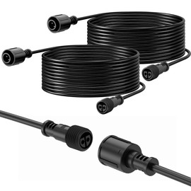 ZYAN 13FT(2x6.5FT) Solar Landscape Lights Extension Cable, Suitable for ZYAN Solar Landscape Spotlights and Low Voltage Spotlights