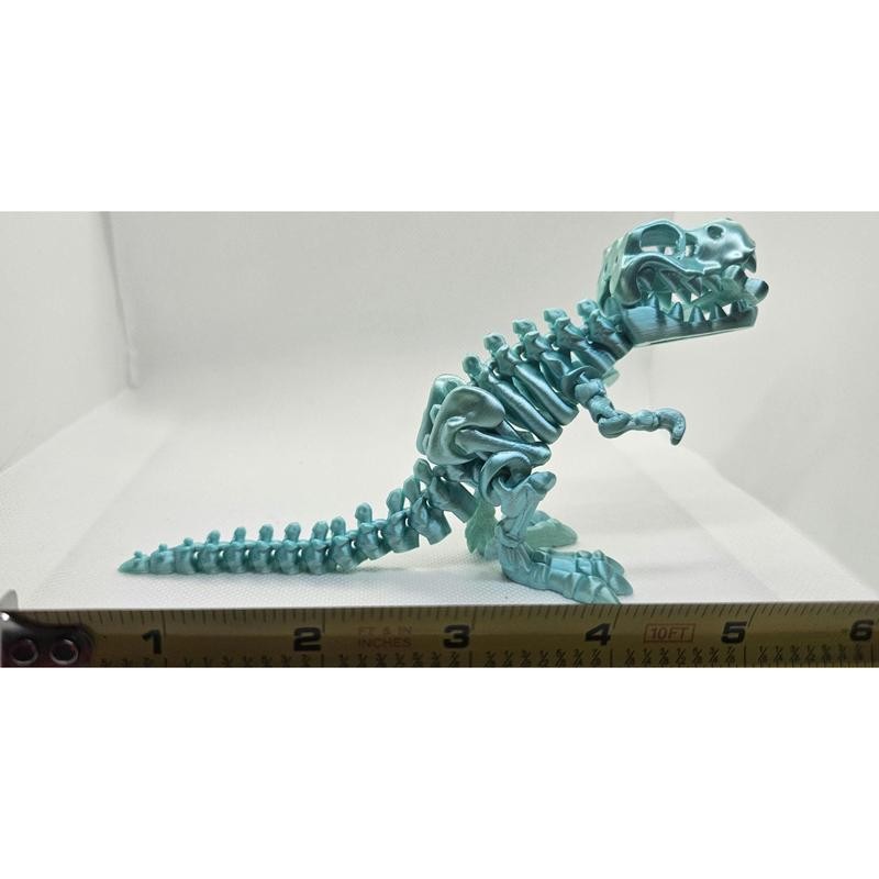 T-Rex Skeleton Fidget Toy ‚Äì 3D Printed Articulated Dinosaur |