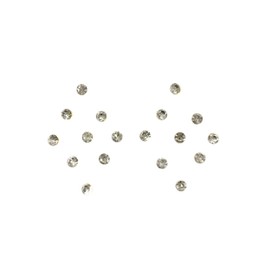 Bindi Indian Small Round Circle Premium Bindi Assorted Golden Stone Multi Color Indian Daily Use Forehead Bindi Round Dot Tattoo Body Art Sticker (Design 2)