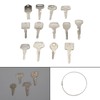 Artudatech 13pcs Forklift Construction Vehicle Heavy Equipment Construction Ignition Key