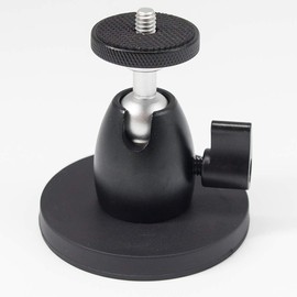 Soporte magnético para cámara de fotos de 1/4 pulgadas, soporte magnético de 360 °, se fija a acero u otras superficies magnéticas para montaje en coche de cámara de acción, soportes de luz fotográfica, trípodes de viaje y etc.