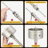 Concrete Hole Saw Kit of 20PCS & Hole Saw Set