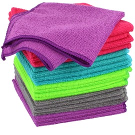 com-four Microfiber Cloth, Cleaning Cloth for e.g. for Kitchen and Bathroom