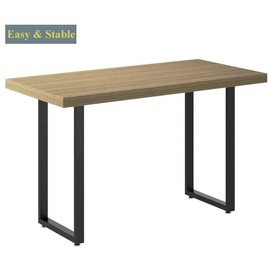 Lendpea Metal Table Legs Heavy Duty Square Tube Desk Legs Dining Table Legs Industrial Furniture Legs,Modern Coffee Table Legs,Set of 2(28"-4X2mm, Rectangular-Shape)