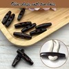 DHER Pack of 10 Toggle Buttons, Oval Toggle Horn Toggle