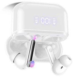 Translation Earbuds, 3-in-1 Buletooth 5.3 Ai Translator Earbuds Real Time with 6 Translation Modes, White