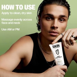 Slick Gorilla Men?s Face Moisturizer 3.38 Fl Oz (100ml) ? Daily Hydrating Face Cream with Hyaluronic Acid, Niacinamide & Aloe Vera, Lightweight Non-gr