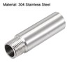 uxcell Shower Head Extension Arm Stainless Steel 1/2PT Male to