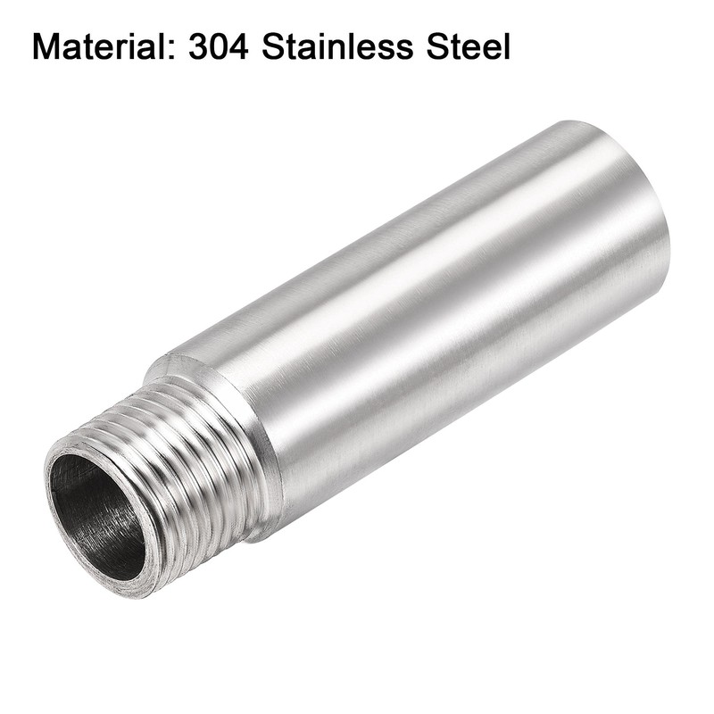 uxcell Shower Head Extension Arm Stainless Steel 1/2PT Male to