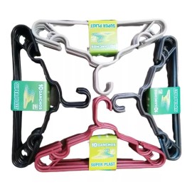 Super Plast 40 Ganchos De Plástico Grueso, Ganchos Para Organizar Closet