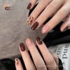 GAOY Gel Nail Polish, Brown Caramel Nude Red Gel Polish