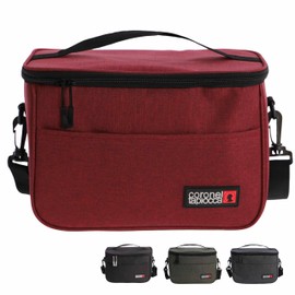 Coronel Tapioca - Cool Bag Small Perfect for Office, Picnic, Travel - Small Cool Bag - Foldable Cool Bag - Cool Box Small - Lunch Bag - Lunch Bag - Thermal Bag - Insulated Bag - Sidney (Red)