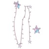1 Set Star Hair Clips Sparkly Tassel Star Hair Chains