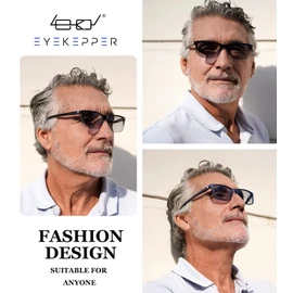 Eyekepper Transition - anteojos de lectura fotocromáticas para hombre y mujer, Negro Rojo, +2.50