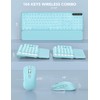 Wireless Keyboard and Mouse Backlit - Typewriter Keyboard with Retro