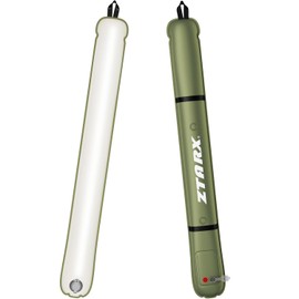 FELICON Type-C Rechargeable Camping Light Bar, IP66 Waterproof LED Tube, 23.6IN/60CM Tent Light 2000mAh Battery Foldable Inflatable Outdoor Light for Camping, Hiking, Traveling, Party (Green/ 1 PC)