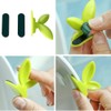 MinniLove Toilet Seat Handle Handle Handle Green Leaf Design Bathroom