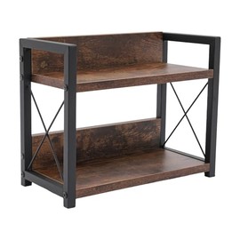 Worktop Organiser, 2-Tier Spice Rack, Kitchen Shelf, Two Spacious 11.8 x 6.2 Inch Platforms, X-Structure, Kitchen, Bathroom Counter Cabinet Plant