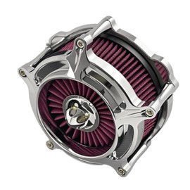 TGRNF Harley Air Cleaner Filter for Harley Davidson Air Cleaner Filter Softail Sportster Street Road for King Glide Trike Air Intake C-for Touring 08-16 Softail 16-17 Red