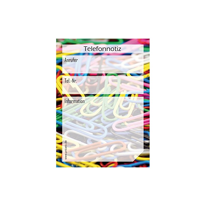 PRICARO Paper Clip Phone Sticky Notes Pack of 20