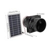 Aramox 6in Solar Powered Exhaust Fan, ABS Solar Panel Powered
