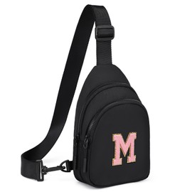 ONLYSIEM Small Sling Crossbody Bag for Women, Black, Casual Backpack