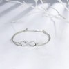 F.ZENI Women's Bracelet 925 Sterling Silver Infinity Bracelet Sparkle Cubic