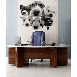Vinyl Wall Decal Sticker Dogs OS_AA571s