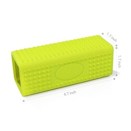 MOGALY 2 PCS Silicone Pet Hair Remover, Reusable Rubber Pet Hair Block Roller Cleaner for Carpet, Couch, Furniture, Car Seats (Orange, Yellow)