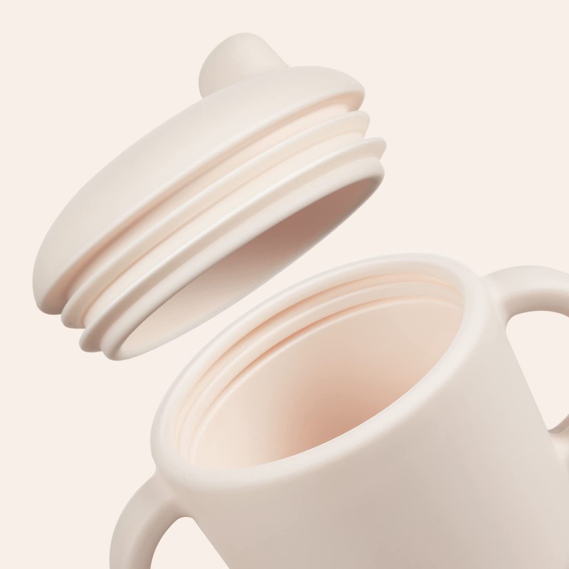 Catii 6 Months+ Sippy Cups with Handles,Small Silicone Sippy Cups