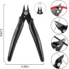 YaeCCC 10Pcs Flush Wire Cable Cutter Diagonal Cutting Plier Set