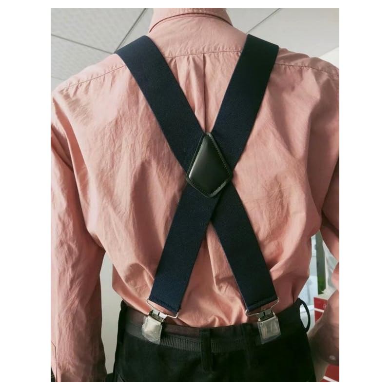 The largest selection Wide Suspenders X-Shaped Wide Clips Elastic X-Back