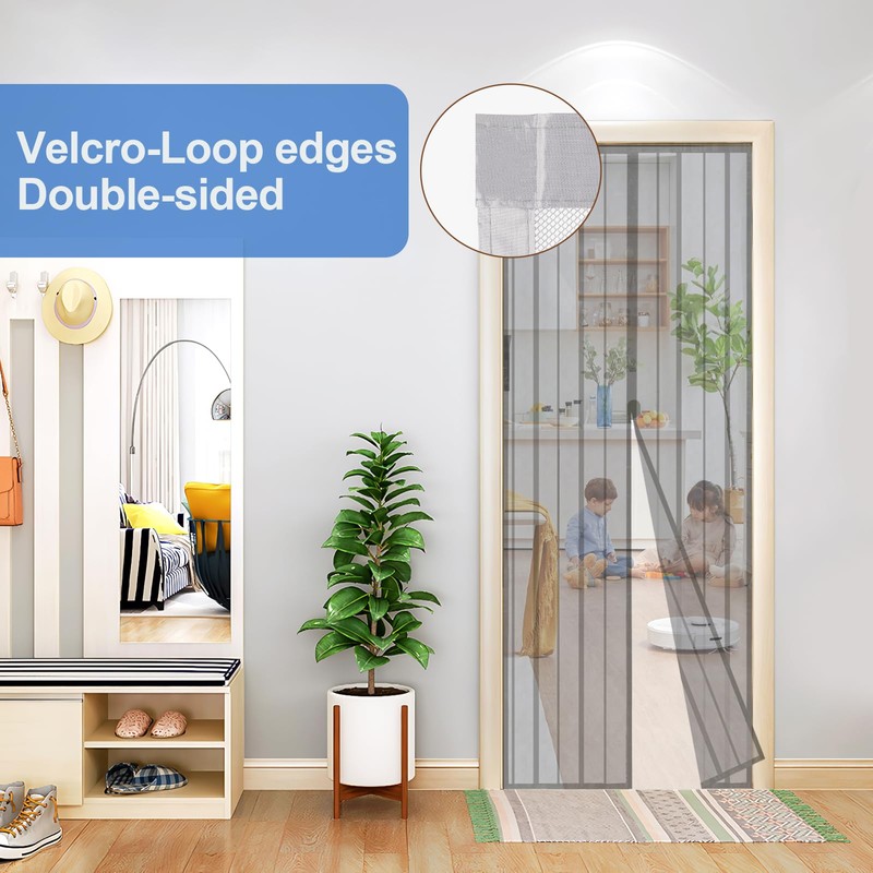 Sekey Magnet Fly Screen Door Curtain for Wood, Iron, Aluminium