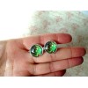 16 mm Green computer chip Cuff Links ,Mens Accessories