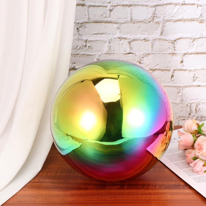 POPETPOP Grade 201 Stainless Steel Highly Polished Round Colourful Hollow