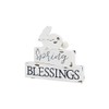 Collins Painting 'Spring Blessings' Bunny Stackable Block Sign - Wooden