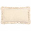 furn. Les Fleurs Embroidered Ruffle Cushion Cover - Daises -