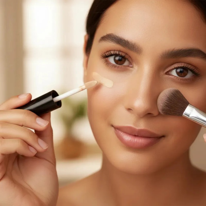 Corrector Líquido Bissú 03 Oblea, Para Ojeras e Imperfecciones, Acabado