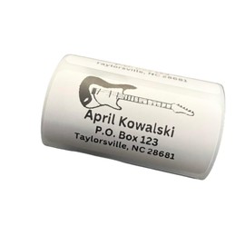 Custom Stickers, Electric Guitar Return Address Labels, Address Stickers, Several Designs, 2x1 inch labels, Several Font Choices