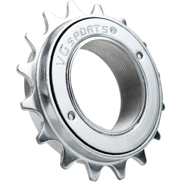 VG SPORTS Single Speed Bike Freewheel, 16T/18T/20T/22T/24T 16T-Silver