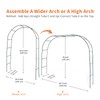 Mr.Ton Garden Arch Trellis for Climbing Plants Outdoor, Metal 7.8ft
